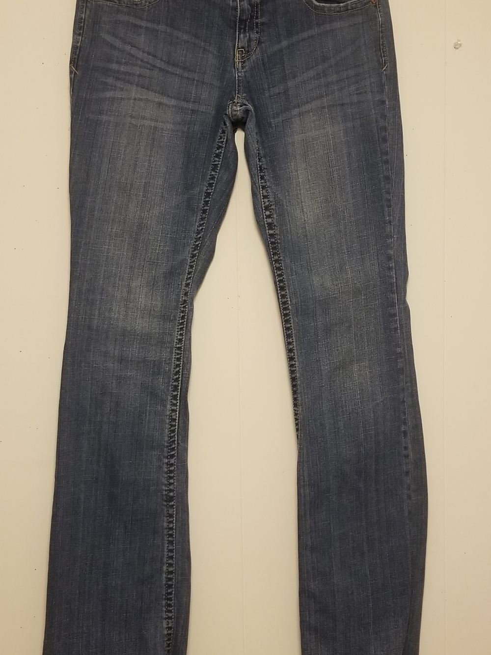 True Vintage Y2K Aero Kailey Skinny Flared Heavy Thick Jeans No Stretch Size 5/6